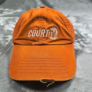 Court TV Hat Cap Adjustable Television Dad Join The Investigation Distressed